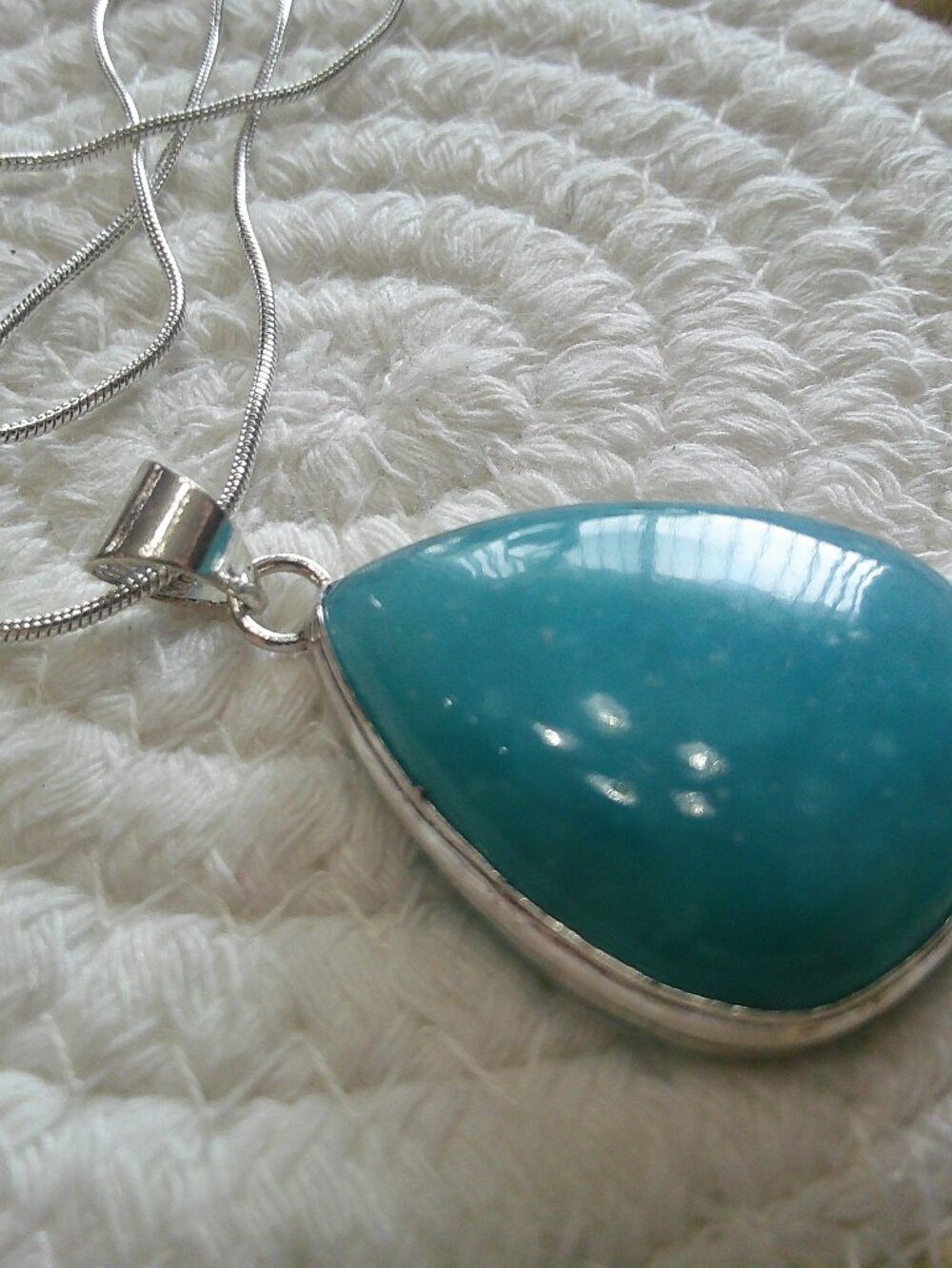 Gorgeous HEMEMORPHITE Handmade Sterling 925 Pendant/Chain #252F